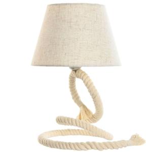 Lampe à poser corde déco bord de mer 25x25x39cm