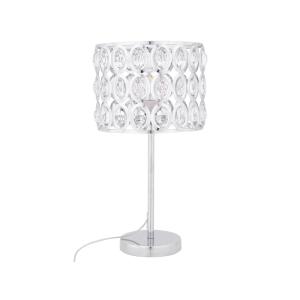 Lampe à poser cristal argenté
