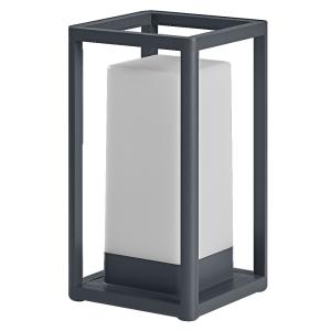 Lampe à poser en aluminium noir, 27cm