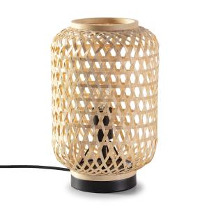 Lampe à poser en bambou, diamètre 22,5 cm