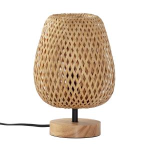 Lampe à poser en bambou, diamètre 25 cm