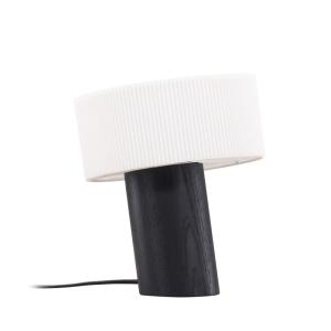 Lampe à poser en bois et papier - Noir