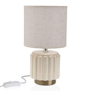 Lampe à poser en céramique beige 15x15x28cm