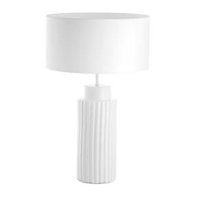 Lampe à poser en céramique, blanc H : 64cm