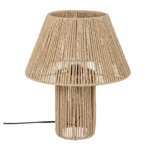 Lampe à poser en corde beige 32x38 cm