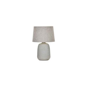 Lampe à poser en grès blanc