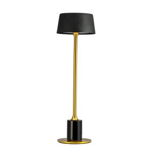 Lampe à poser en laiton et marbre