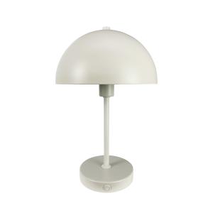 Lampe à poser en métal Blanc perlé mat