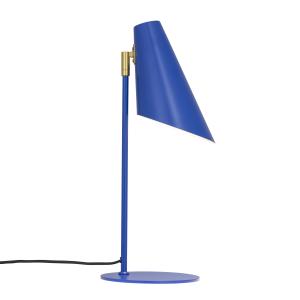 Lampe à poser en métal bleu mat