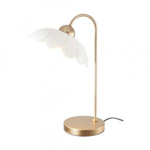 Lampe à poser en métal & céramique blanc