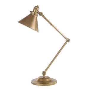 Lampe à poser en métal doré H: 66cm