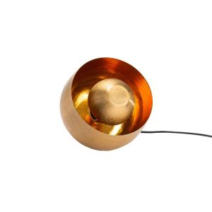 Lampe à poser en métal dorée style industriel