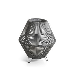 Lampe à poser en métal, gris H : 35cm