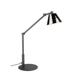 Lampe à poser en métal lacqué noir