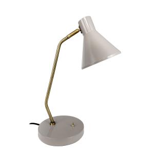 Lampe à poser en métal marron / laiton