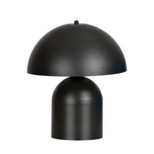 Lampe à poser en métal noir, H: 35cm