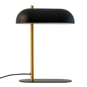 Lampe à poser en métal Noir/laiton