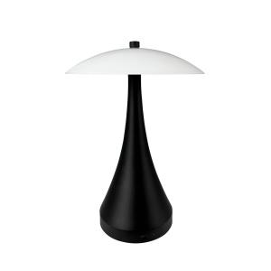 Lampe à poser en métal noir/opale