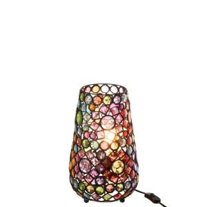 Lampe à poser en mosaïque multicolore 23x14x35 cm