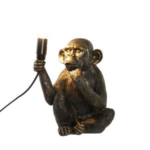 Lampe à poser en résine doré Singe 20x16x24cm