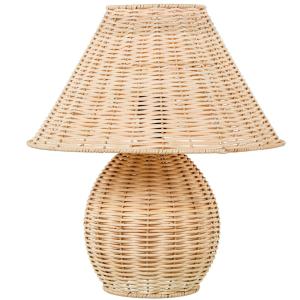 Lampe à poser en rotin tressé 35x35x40cm