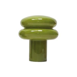 Lampe à poser en verre kaki