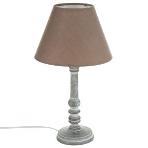 Lampe à poser esprit campagne taupe