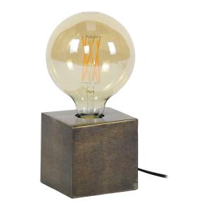 Lampe à poser industrielle en métal bronze H10cm