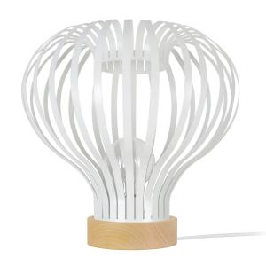 Lampe a poser métal  blanc 34  cm