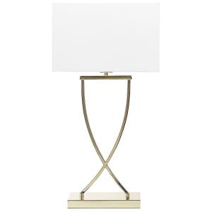 Lampe à poser métal blancdoré