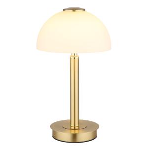 Lampe à poser métal couleur laiton mat, 31,5cm