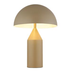 Lampe à poser métal couleur sable mat, 39cm