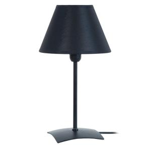 Lampe à poser métal H22cm noir;Abat-jour: noir