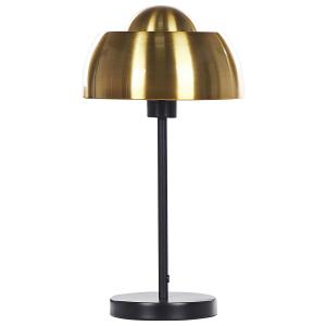 Lampe à poser métal noir doré