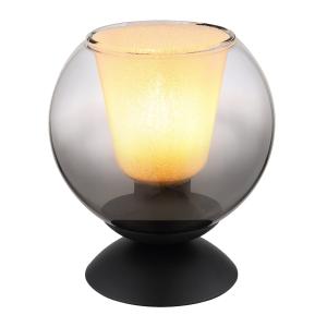 Lampe à poser métal noir mat,19cm