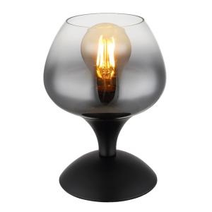Lampe à poser métal noir mat, 20,5cm