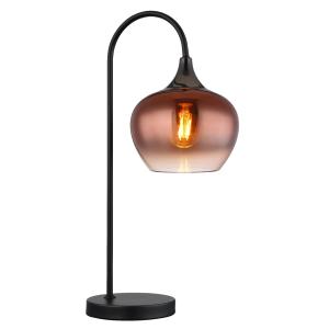 Lampe à poser métal noir mat, 54cm
