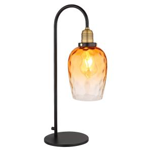 Lampe à poser métal noir mat, 55cm