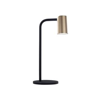 Lampe à poser noir et or orientable