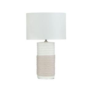 Lampe à poser porcelaine beige clair
