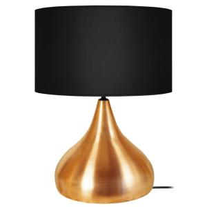 Lampe a poser tissu noir 35  cm