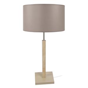 Lampe a poser tissu taupe 30  cm