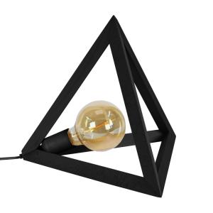 *LAMPE A POSER TOSEL ,bois,Noir ,H30xD35xP35cm