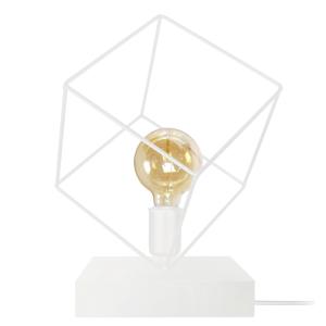 Lampe a Poser TOSEL ,métal,Blanc  ,H37xD35xP35cm