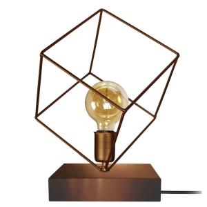 *LAMPE A POSER TOSEL ,métal,Cuivre ,H37xD35xP35cm