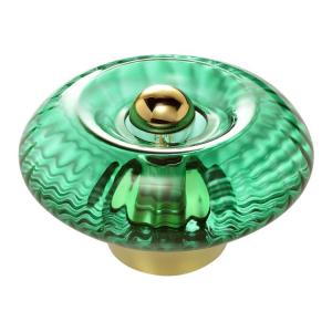 Lampe à poser verre diamètre 20cm vert