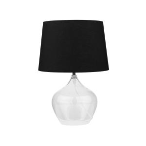 Lampe à poser verre noir