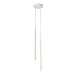 Lampe à suspension acier beige H 104 cm