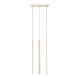 Lampe à suspension acier beige H 94 cm