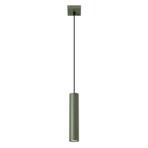 Lampe à suspension acier vert H 118 cm
